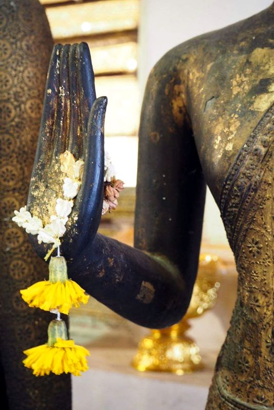 Flower's From the Hand of a Buddha, Wat Arun, Bangkok, Thailand