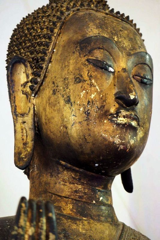 Statue of Buddha Feeling Serene, Wat Arun, Bangkok, Thailand