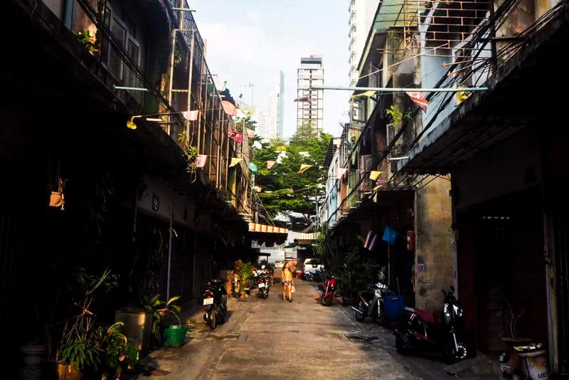 Streets with Flags, Bangkok, Thailand