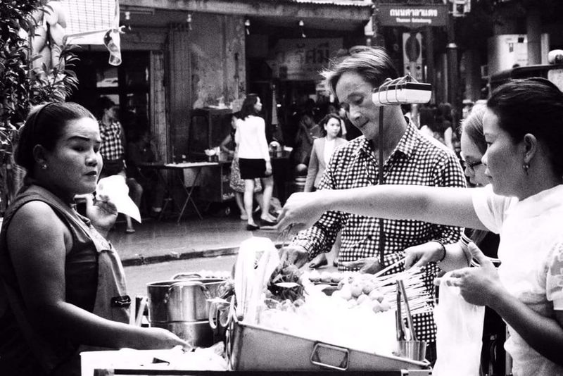 Buying Food on the Streets, Bangkok, Thailand