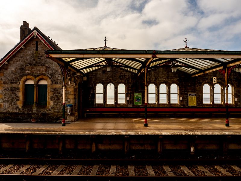 We Get The Train Now to Start the Walk, Grange-over-Sands, UK