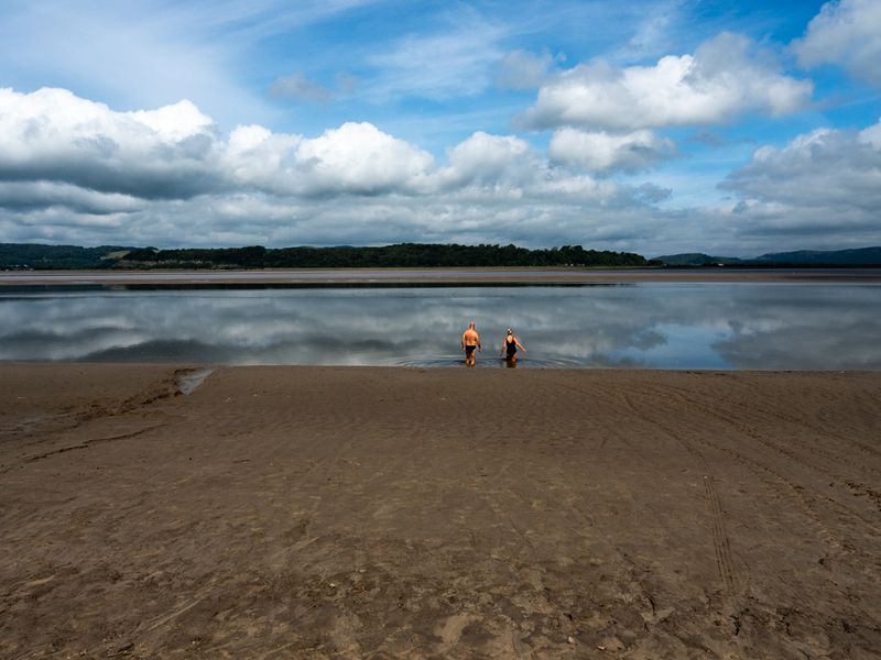 Sunday Swim at Arnside, Morecambe Bay, UK