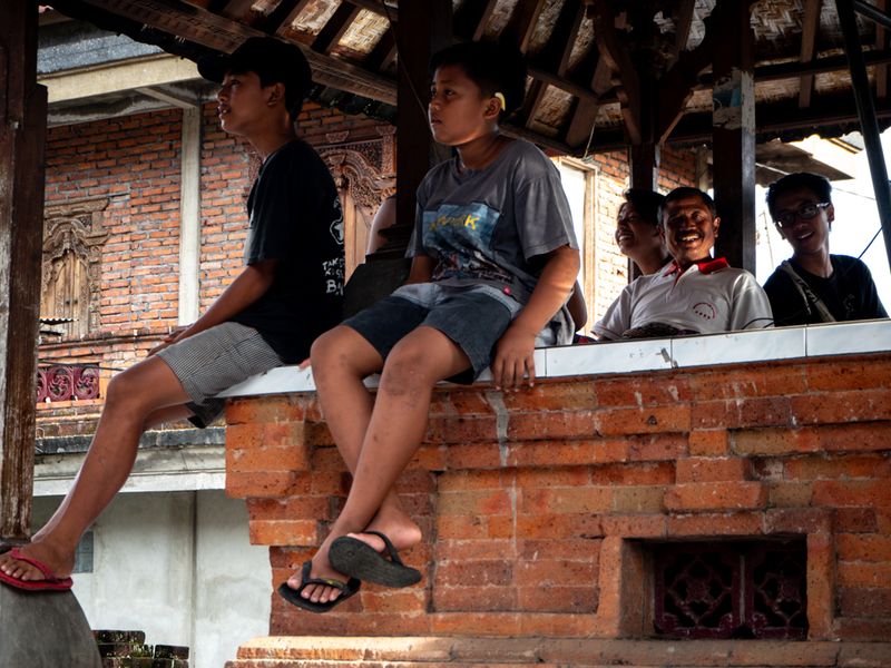 People Watching in Ubud, Bali, Indonesia