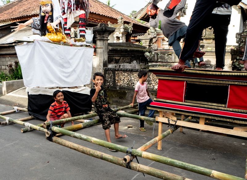 With the Ogoh-Ogoh, Ubud, Bali, Idonesia