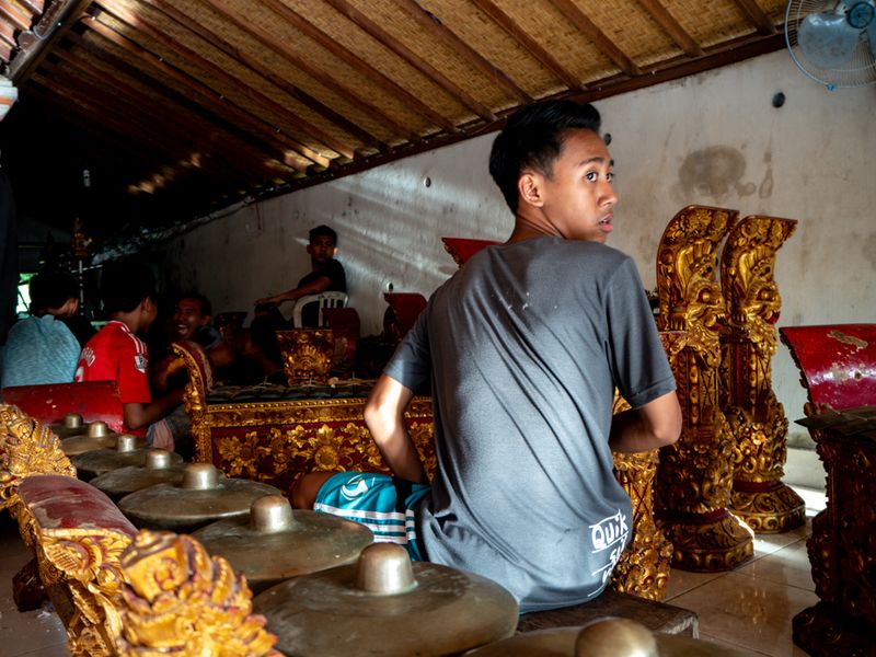 Behind the Gamelan Rehearsal, Bali, Indonesia