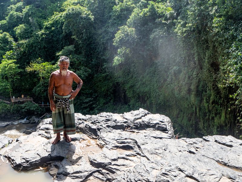 Portrait at the Waterfalls, Bali, Indonesia