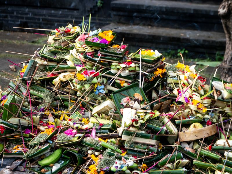 A Pile of Colourful Offerings, Bali, Indonesia
