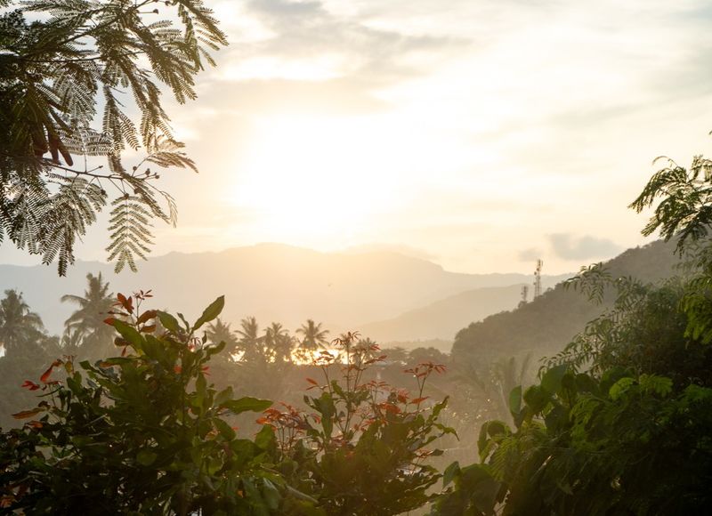 Sunset View from the Water Palace, Bali, Indonesia