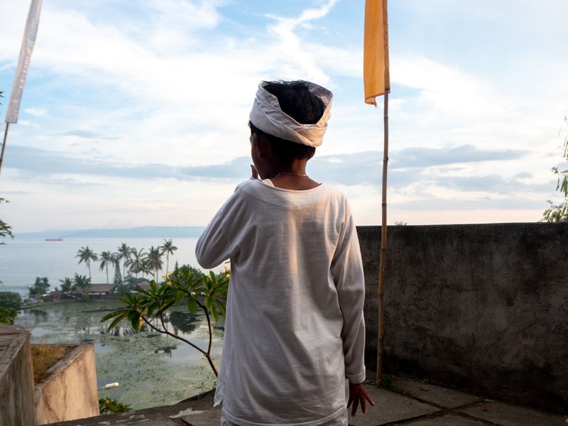 With a Look Out To Sea, Bali, Indonesia