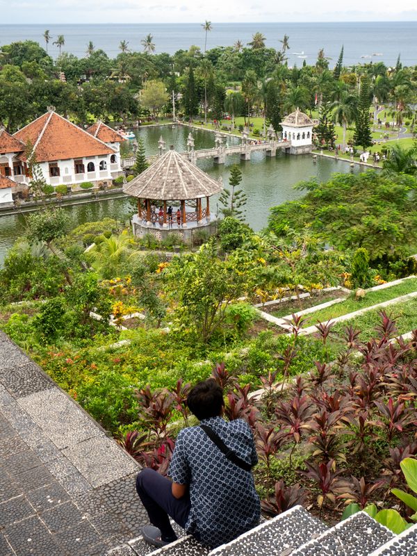 The View From Atop The Steps, Taman Ujung Water Palace, Bali, Indonesia