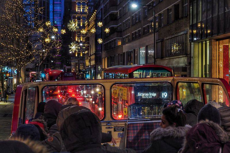 On the Open Top Tour Bus, London, UK