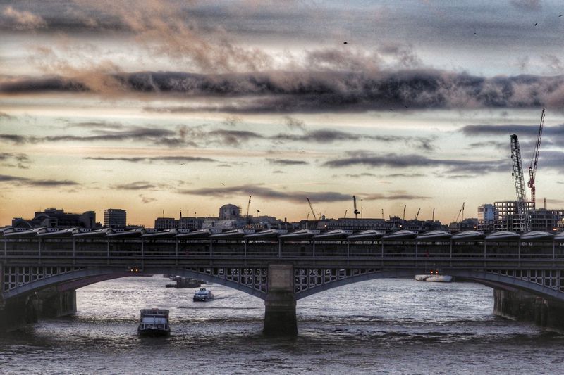 Blackfriars from Millennium Bridge, London, UK