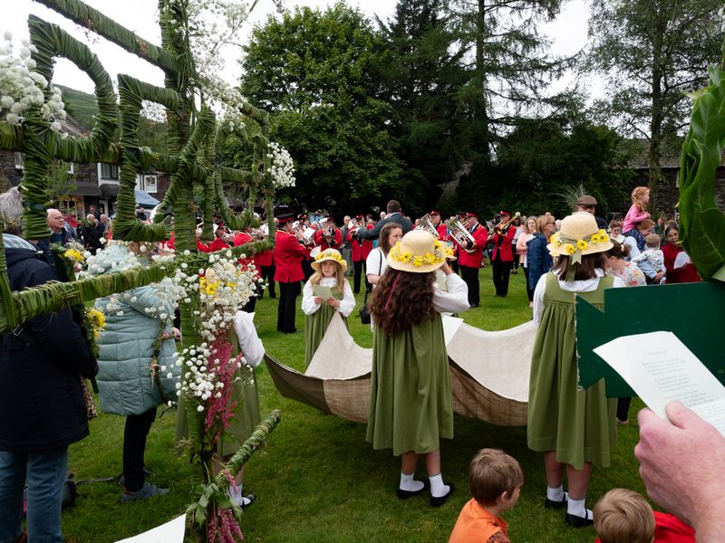 Grasmere Rushbearing, Grasmere, The Lake District, UK