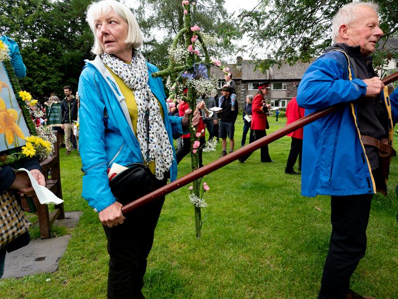 Grasmere Rushbearing, Grasmere, The Lake District, UK