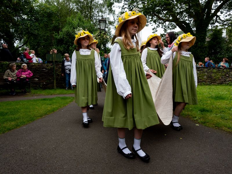 Grasmere Rushbearing, Grasmere, The Lake District, UK