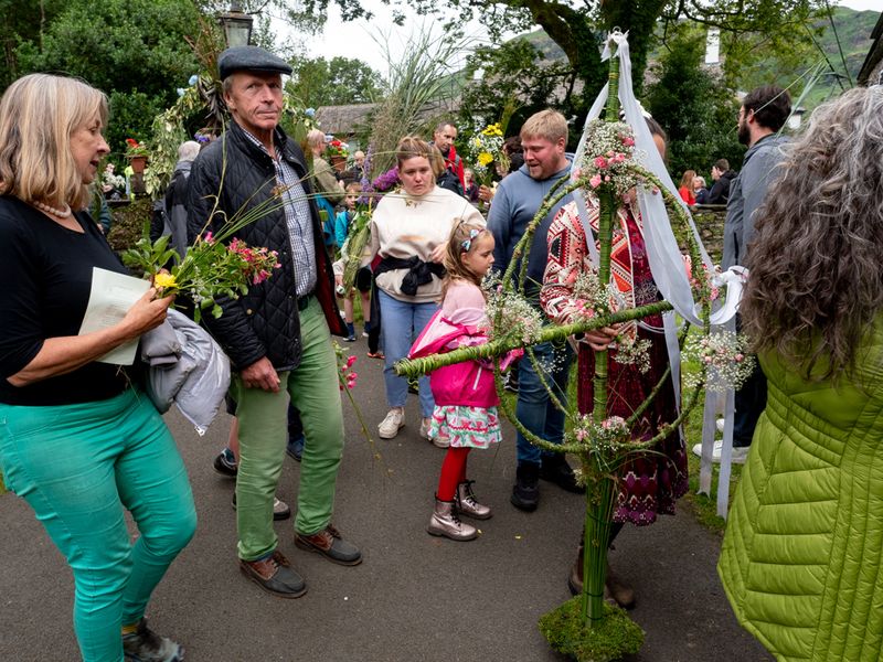 Grasmere Rushbearing, Grasmere, The Lake District, UK