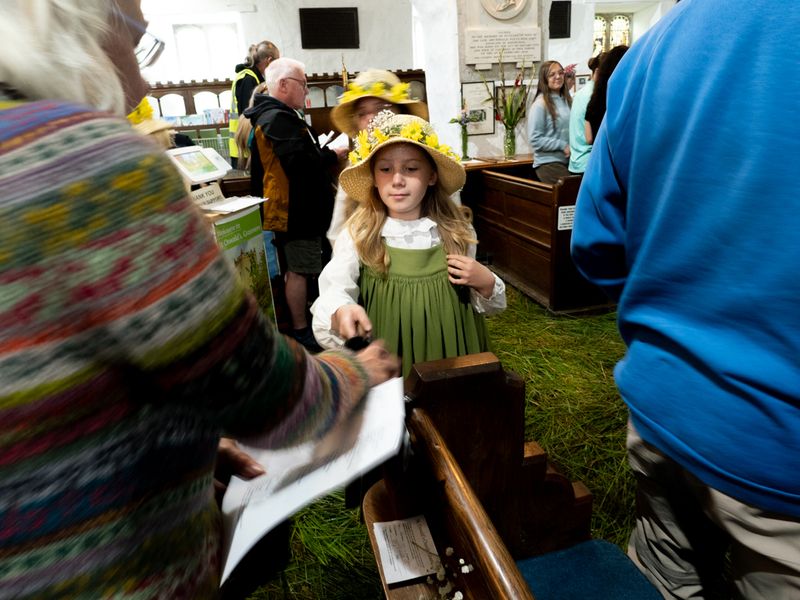 Grasmere Rushbearing, Grasmere, The Lake District, UK