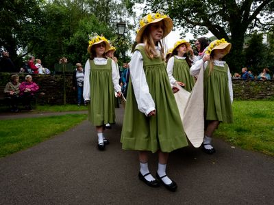 Rushbearing at St Oswalds, Grasmere
