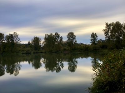 Sunset at the pond