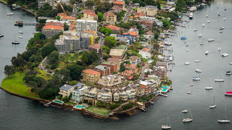 Sydney From a Helicopter - Kurraba Point
