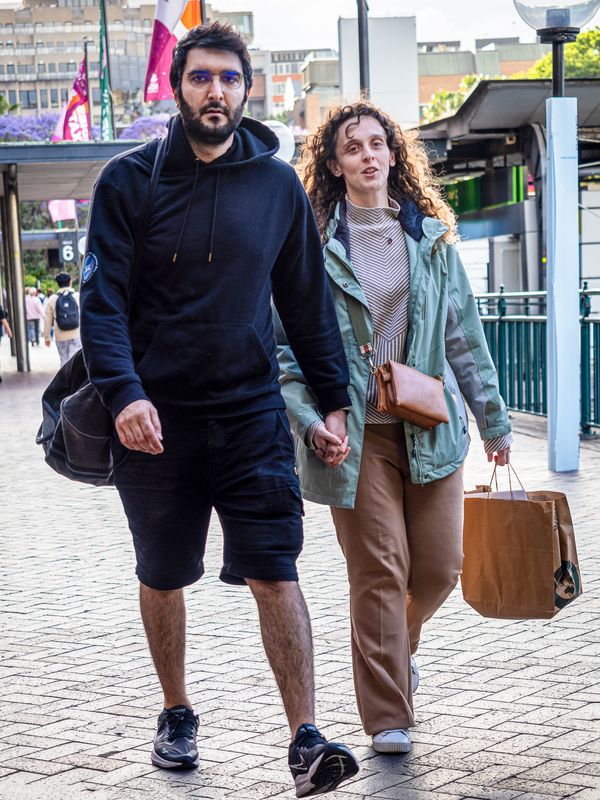 Walking Couple