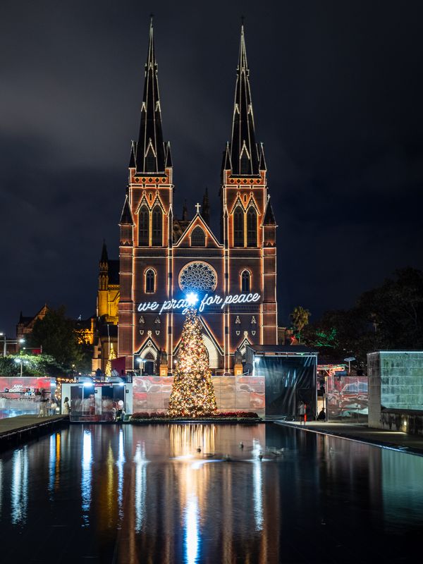 St Marys Cathedral Christmas Illuminations