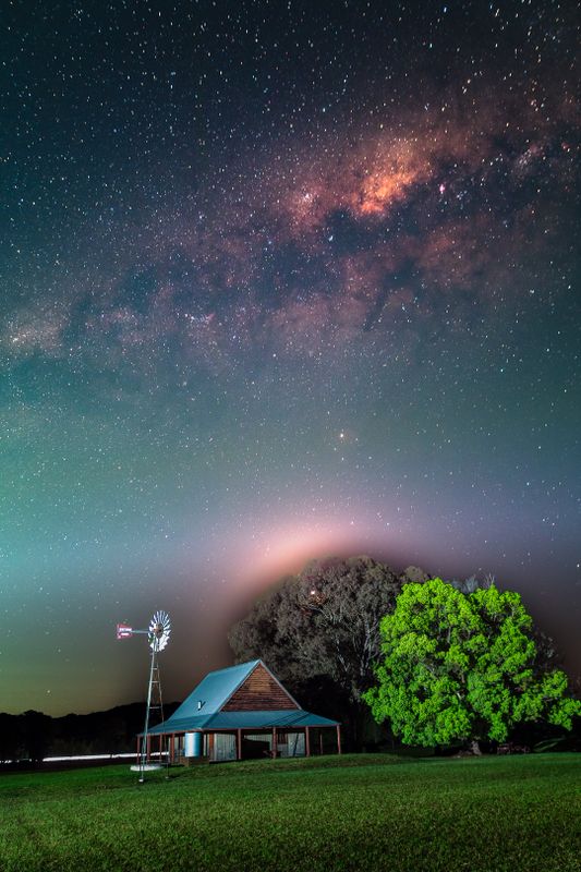Moon & Milky Way Over Alison