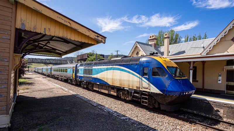 XPT Train Passing Through Tarana Station