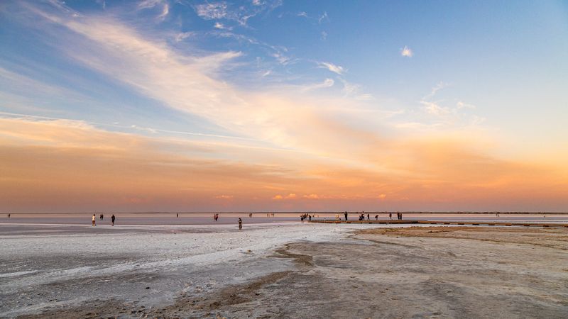 Lake Tyrrell at Sunset