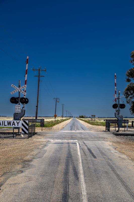 Prairie Railway Crossing