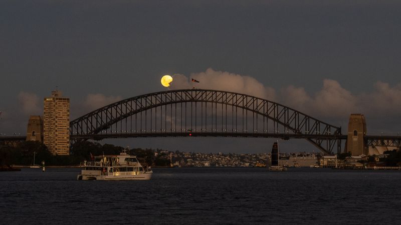 Moonrise Over Sydney Harbour Bridge