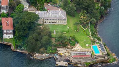 Sydney From a Helicopter - Admiralty House