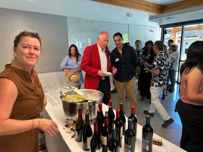 2025-07-31 Wine Tasting Mixer with MIT, Harvard, Yale