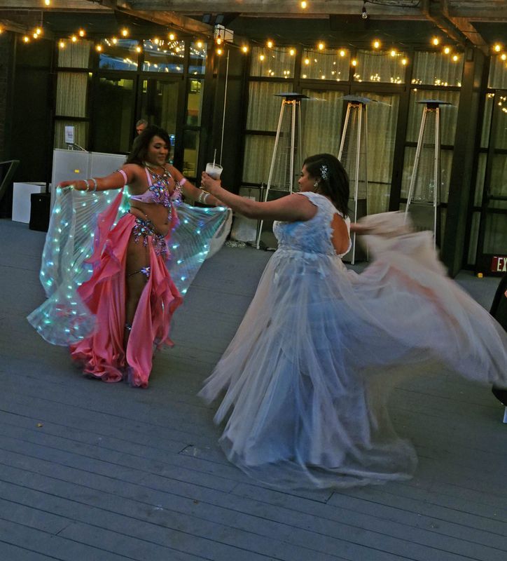 Clara Dancing on her wedding day!
