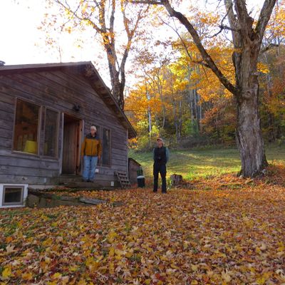 Yak and Peter at the Cabin