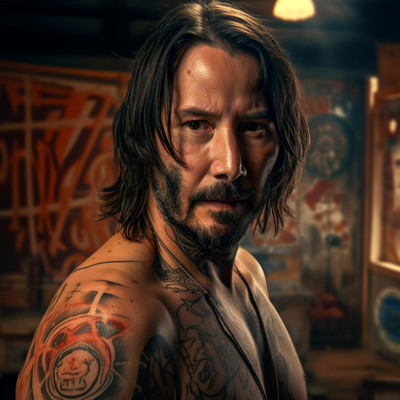 GT3FEVER_Realistic_photo_Keanu_Reeves_with_body_tattoos_realisi_7be76b31-fccf-4b87-a85b-35bd7ad71d08.png