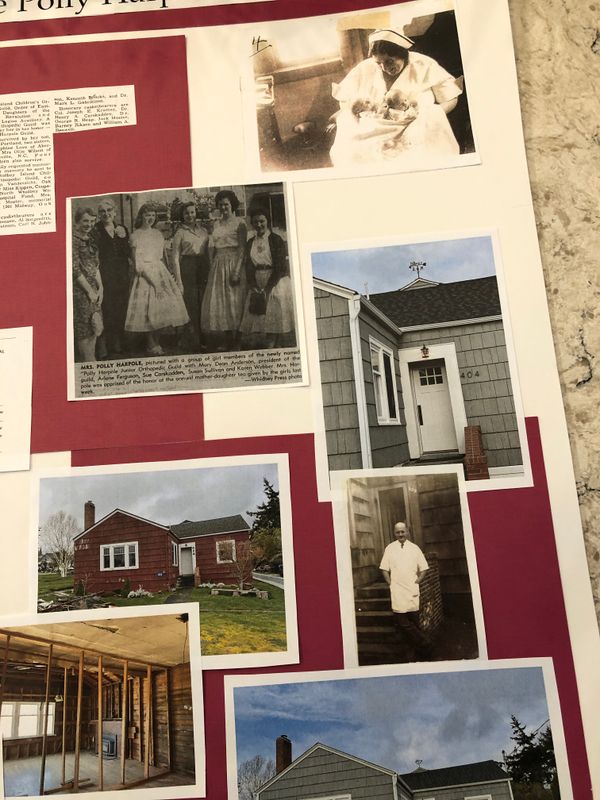 display at remodeled maternity home