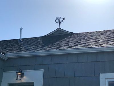 weathervane on roof