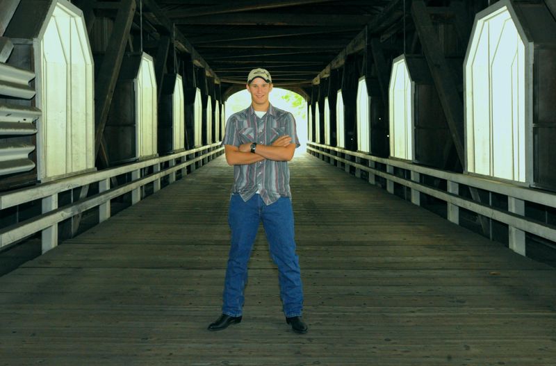 Portrait on a Covered Bridge