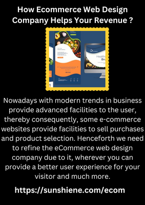 How Ecommerce Web Design Company Helps Your Revenue ? - 1