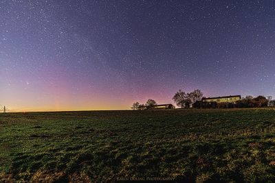 Nordlichter über dem Eidinghäuser Berg (keine Fotomontage!)