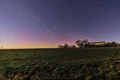 Nordlichter ber dem Eidinghuser Berg (keine Fotomontage!)