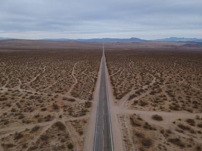 Between Randsburg and Ridgecrest, in the Mojave Desert, in California 