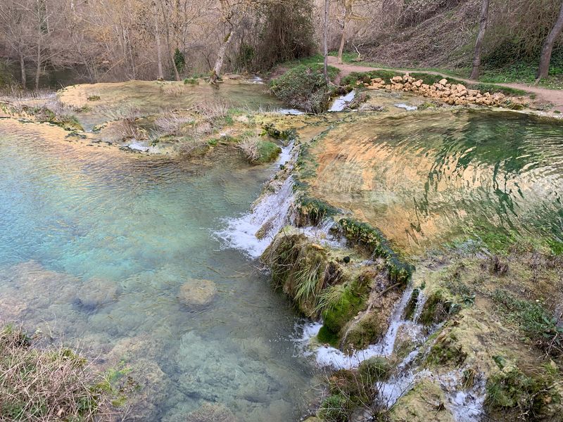 Pozas creadas por el agua