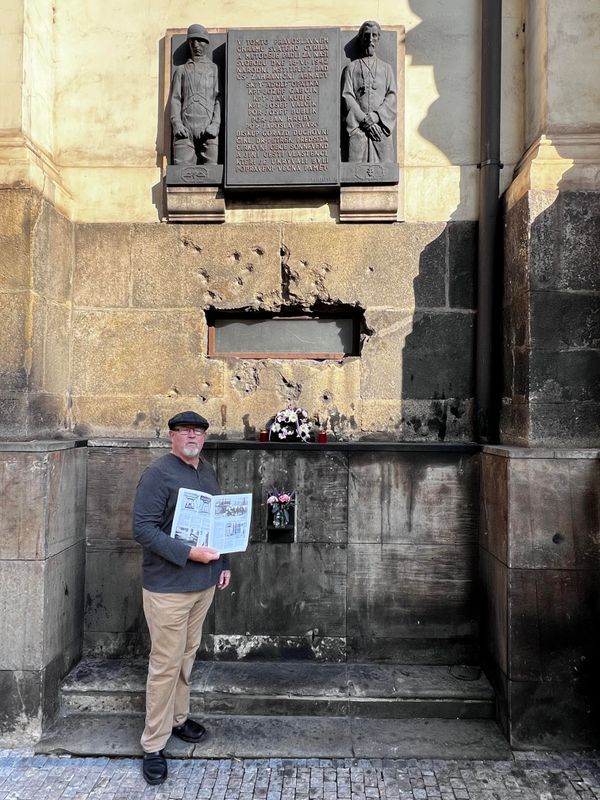 Another picture of the ventilation shaft vent and myself
