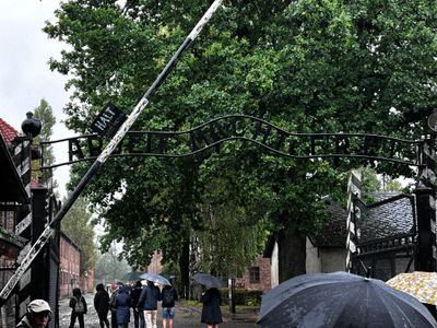 Entry gate to Auschwitz I