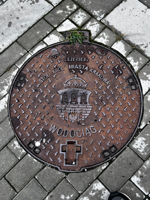 Manhole cover; they are unique worldwide