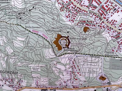 Map of Kosciuszko mound. Early Polish independence fighter and fought in the American Revolution as an American Patriot!