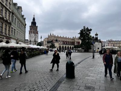 Krakow town center during the day