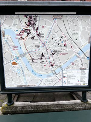 Map of location in Kazimierz district.